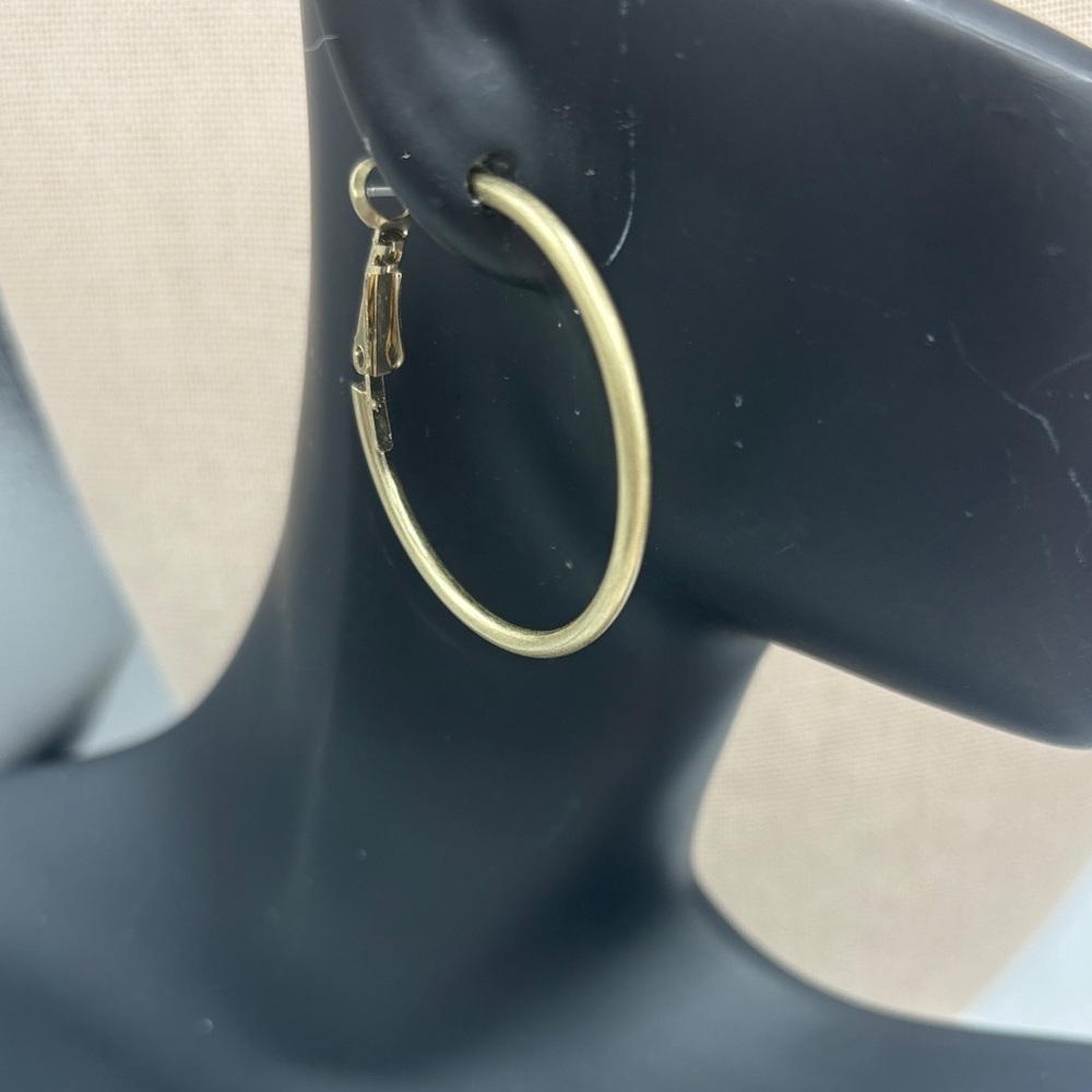 Gold Hoop Earrings - Classic Women's Jewelry